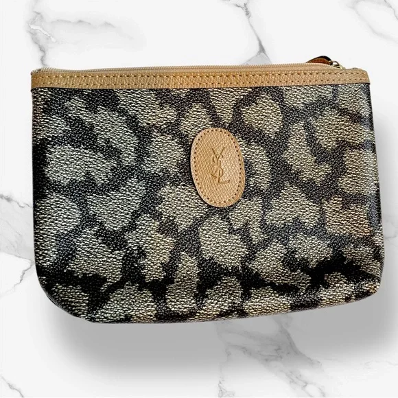 YSL Elegant animal print pouch on chain - Picture 4 of 11